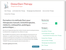 Tablet Screenshot of dorn-therapy.fr